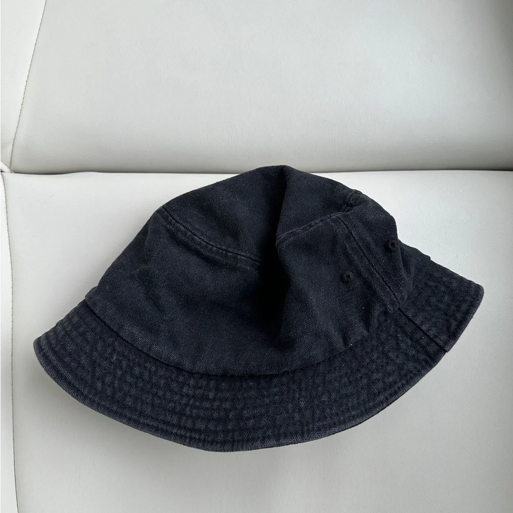 Urban Outfitters Smiley Black Bucket Hat